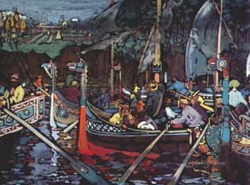  kandinsky pintura al %c3%b3leo - Canción del Volga Wassily Kandinsky